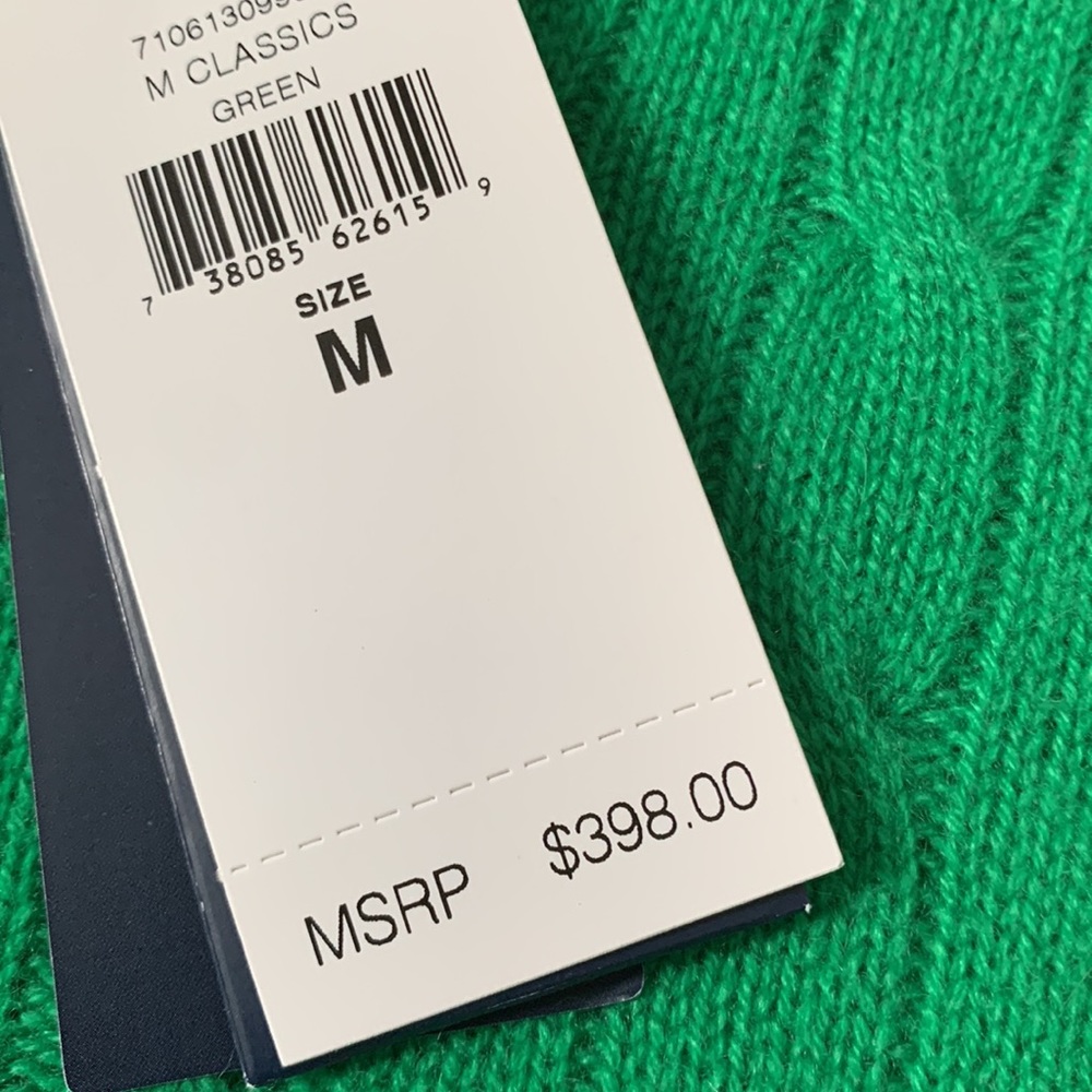 🔥🔥Polo Ralph Lauren The Iconic Cable-Knit Cashmere Sweater, green,M, L🔥🔥 - Picture 9 of 11